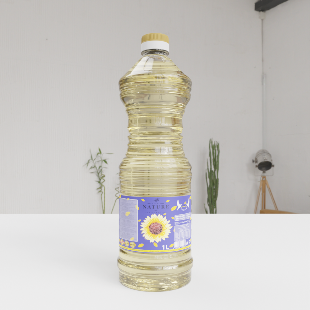 Cooking oil 1L round bottle